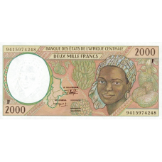 P303Fb Central African Republic - 2000 Francs Year 1994